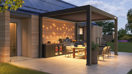 FlexPatio POWER+ vs. BonVilla: A Modern Electric Pergola Comparison