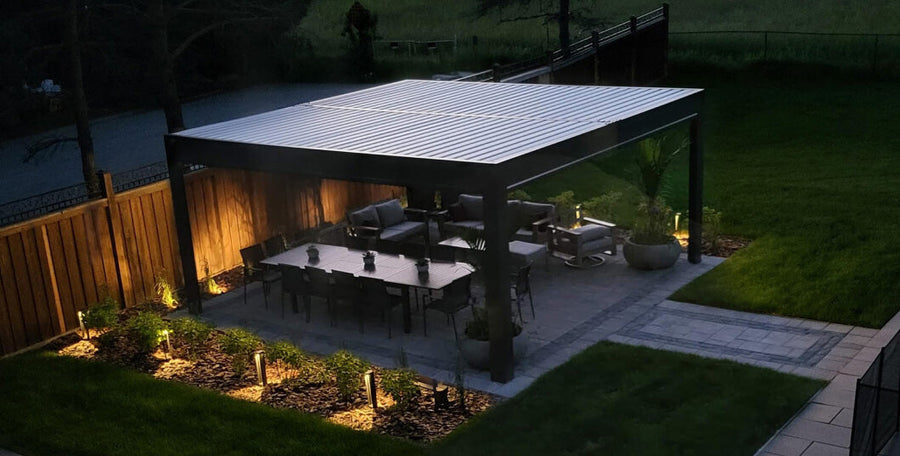 FlexPatio Pergola Hidden Drainage System