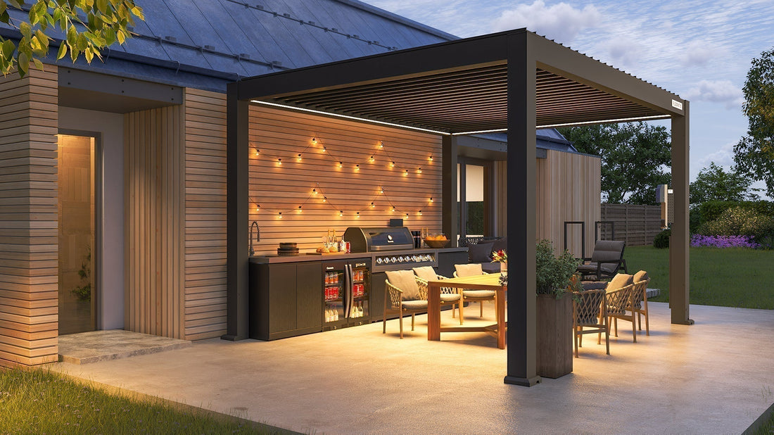 FlexPatio POWER+ Modern Electric Pergola