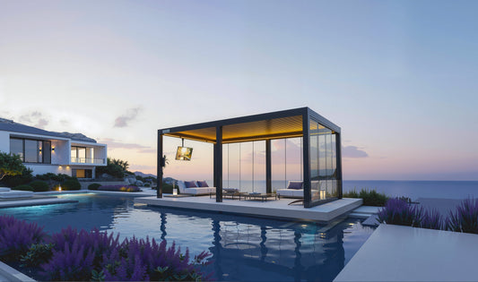 FlexPatio Pergola designs for patios in Windy Areas: Strong, Stylish & Safe
