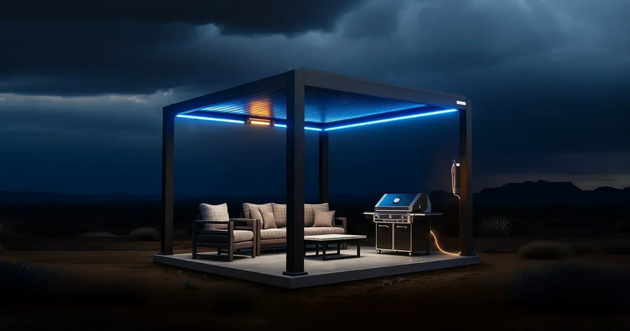 FlexPatio Louvered Modern Pergola