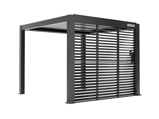 This privacy shutter wall add-on will make your FlexPatio pergola truly yours.