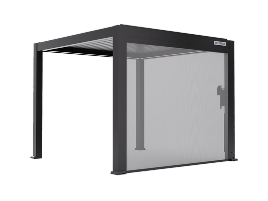 FlexPatio Pergola Motorized Roller Shades