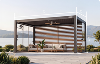 FlexPatio EASE+ Custom Motorized Pergola Kit