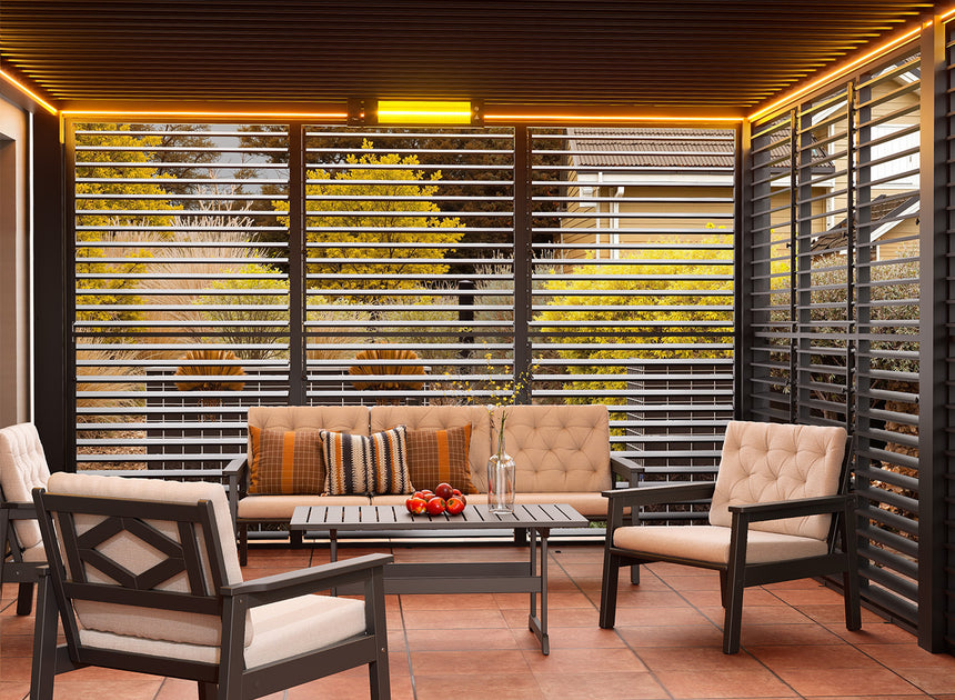 Privacy Shutter Wall for FlexPatio POWER+ | Pergola Optional Wall
