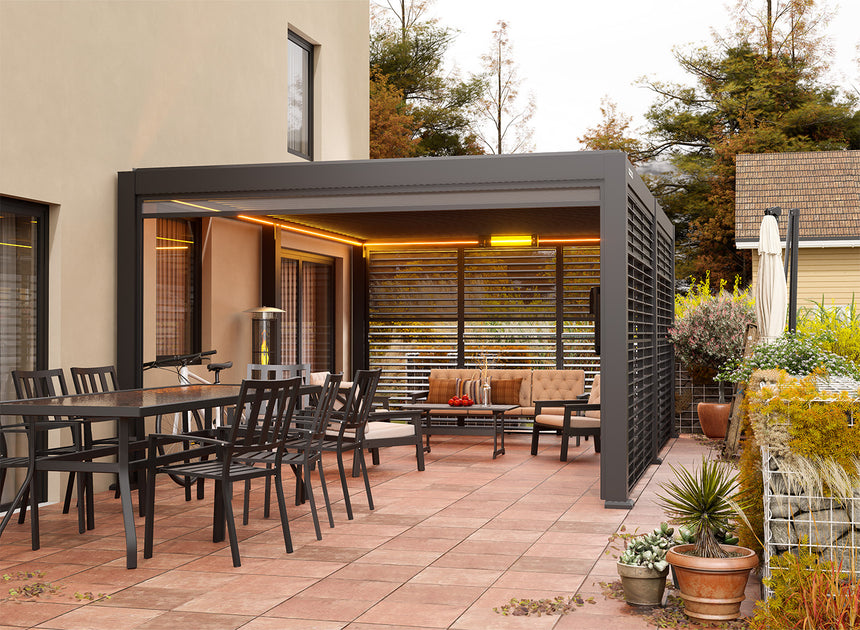 Privacy Shutter Wall for FlexPatio POWER+ | Pergola Optional Wall
